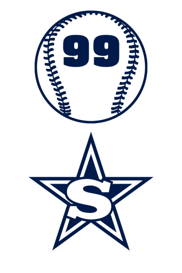 Softball Yard Sign w/ Number Only